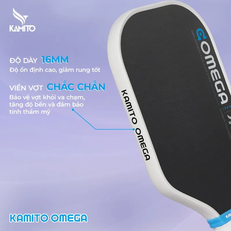 Đặc điểm và công nghệ nổi bật của Vợt Pickleball Kamito Omega