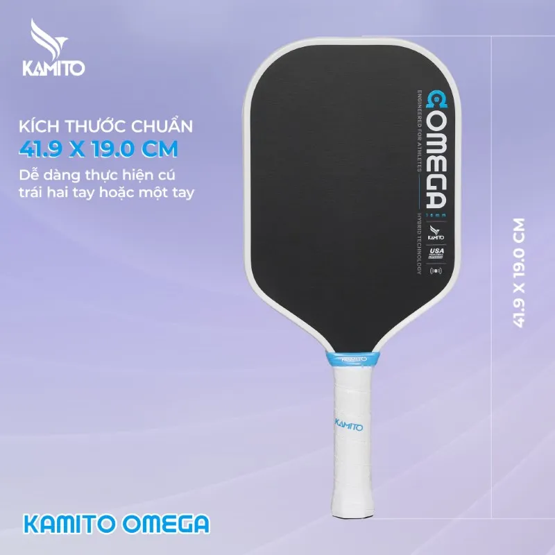 Đặc điểm và công nghệ nổi bật của Vợt Pickleball Kamito Omega