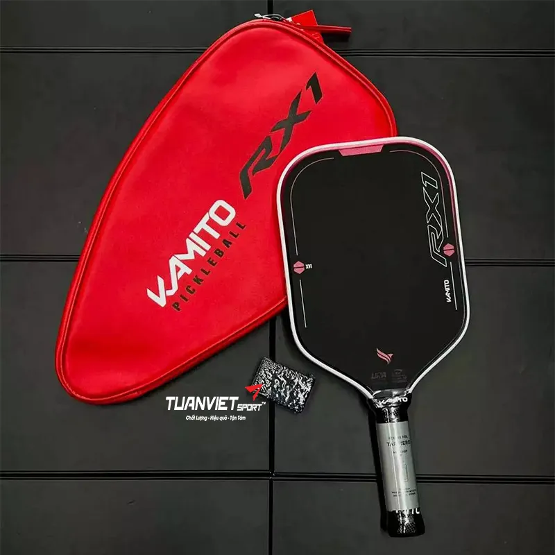 Vợt Pickleball Kamito RX1 - Đỏ - Hồng đậm
