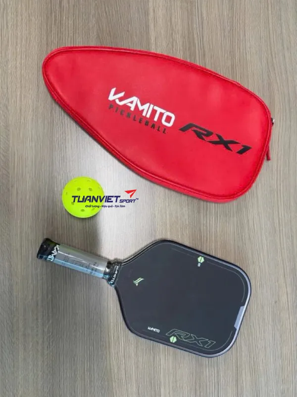 Vợt Pickleball Kamito RX1 - X&aacute;m - Xanh non