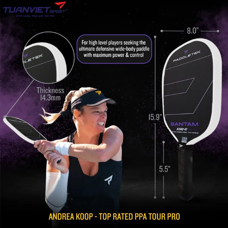 Vợt Pickleball Paddletek Bantam ESQ-C 12.7 