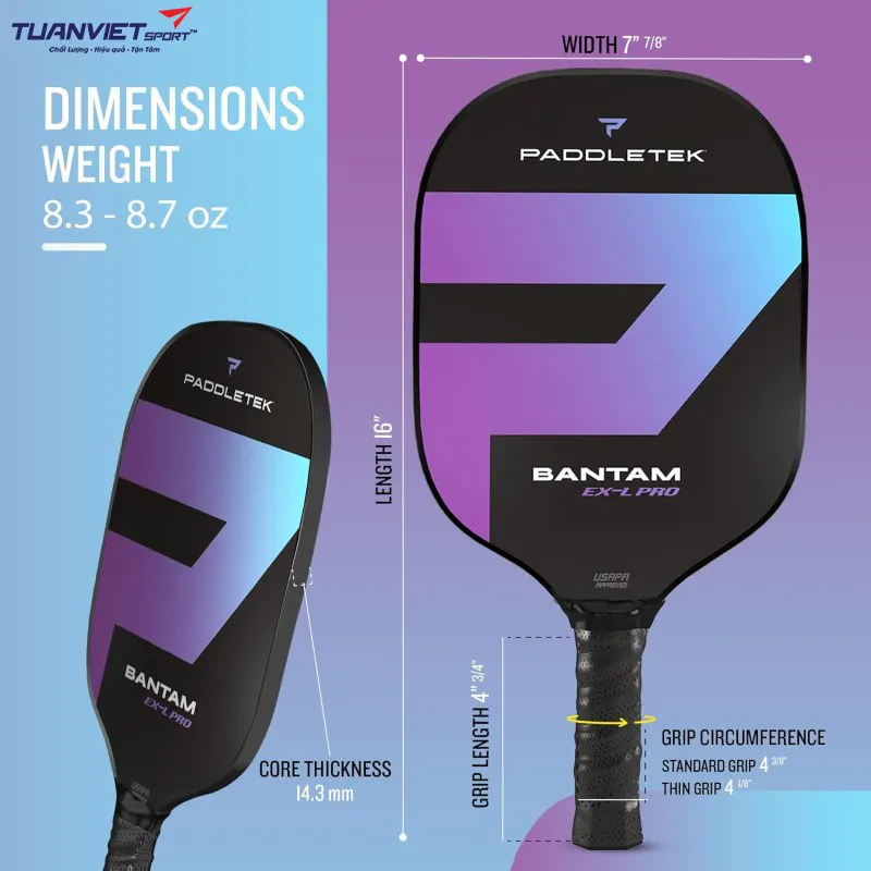 Vợt Pickleball Paddletek Bantam EX-L Pro
