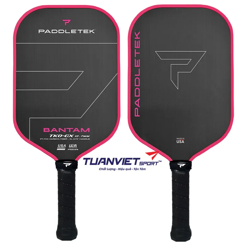 Vợt Pickleball Paddletek Bantam TKO-CX 12.7 Pink Limited Edition