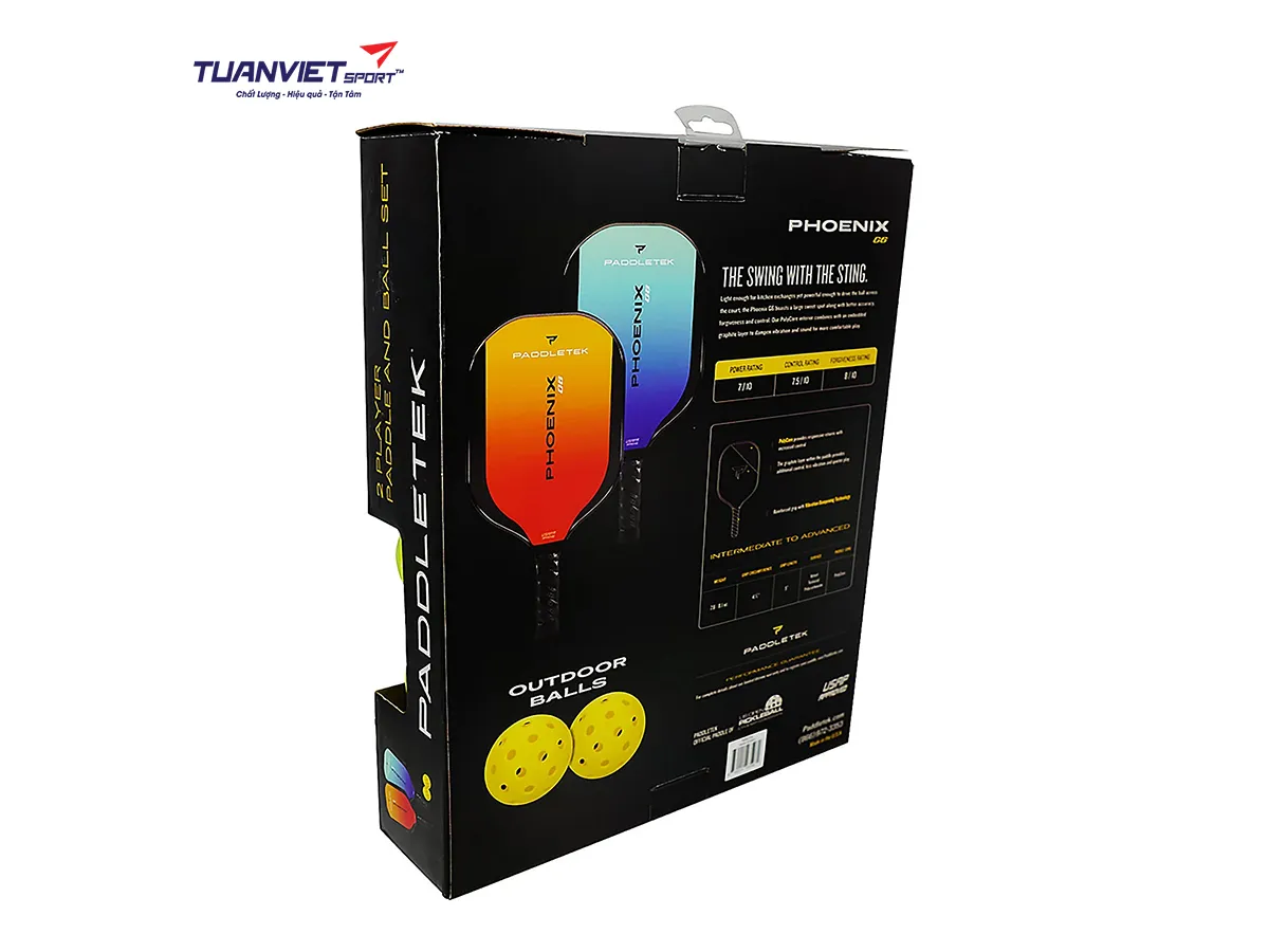 Vợt Pickleball Paddletek Phoenix G6 Bundle