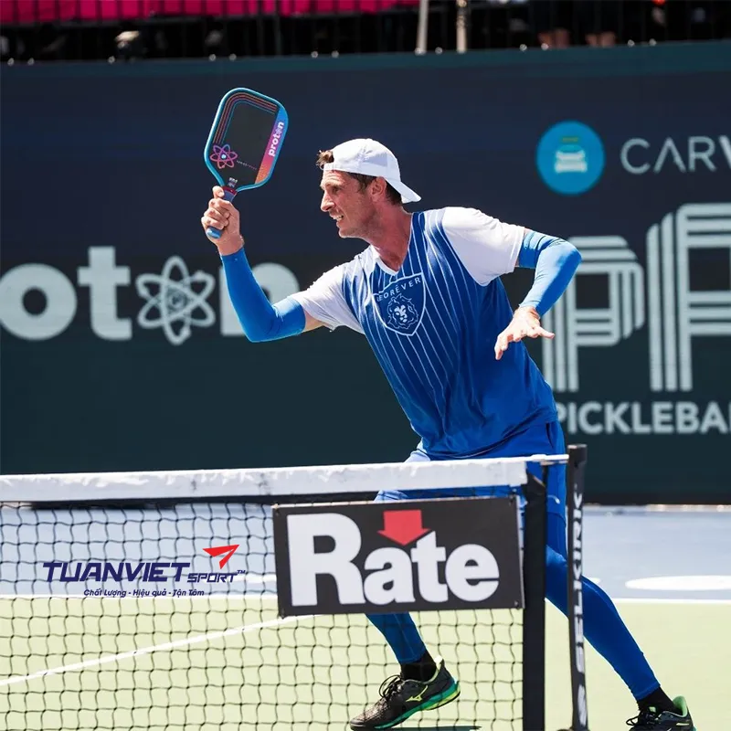 Vợt Pickleball Proton Series Three - Project Flamingo Elongated 13mm - Xanh dương