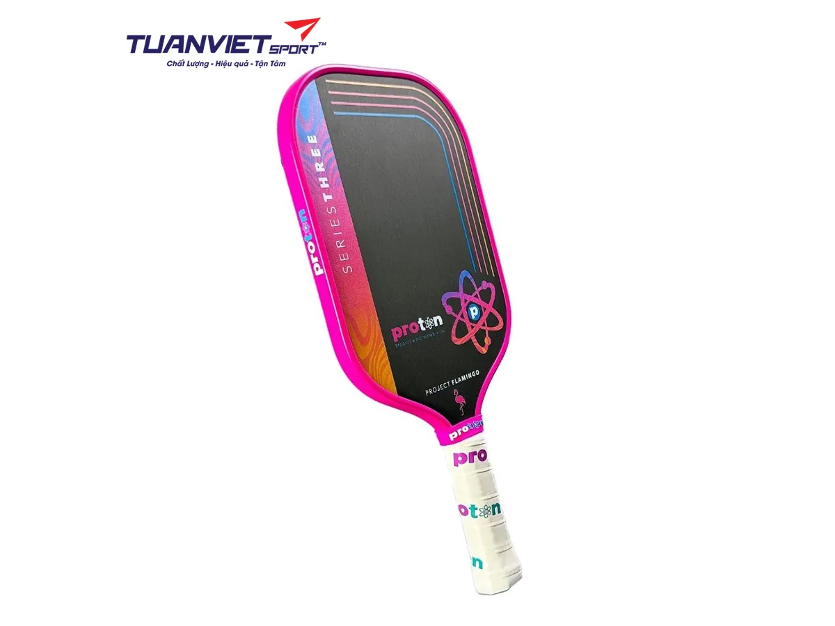 Vợt Pickleball Proton Series Three - Project Flamingo Elongated 13mm