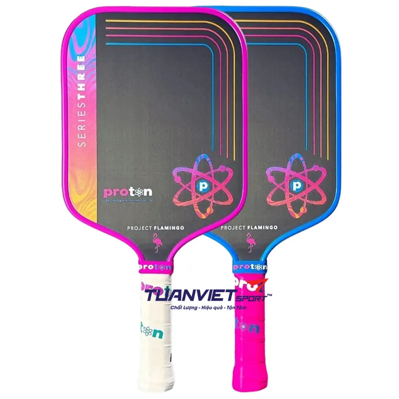 Vợt Pickleball Proton Series Three - Project Flamingo Square 15mm
