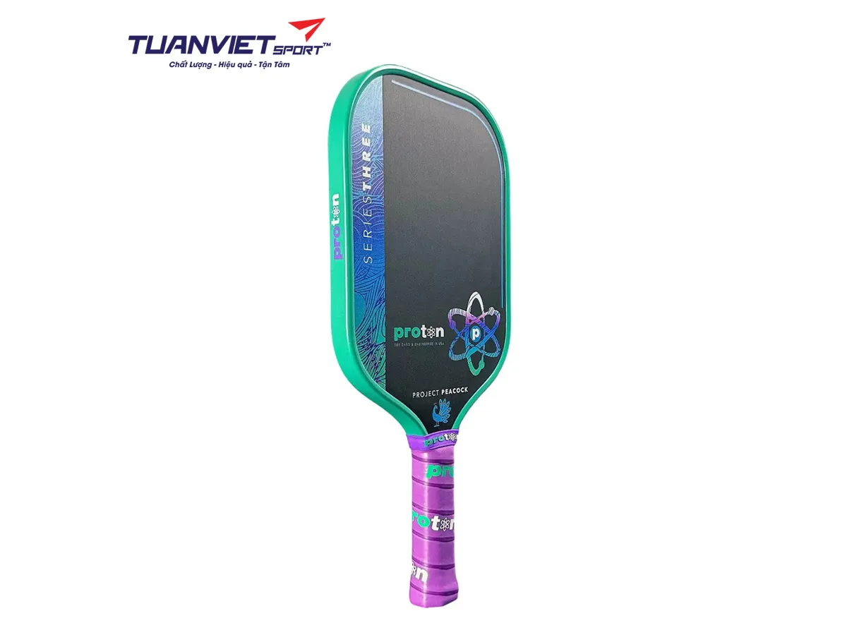 Vợt Pickleball Proton Series Three - Project Peacock Elongated 15mm