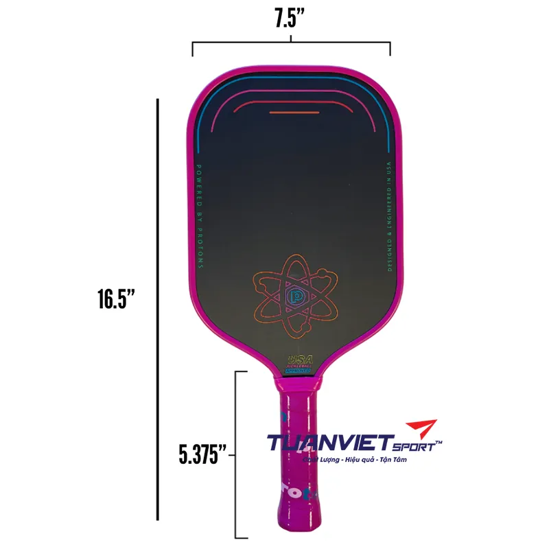Vợt Pickleball Proton Series Three - Raw Carbon