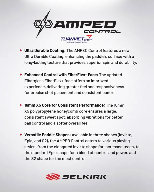 Vợt Pickleball Selkirk AMPED Control - S2