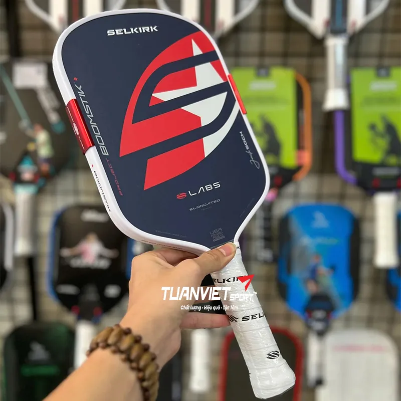 H&igrave;nh ảnh thực tế của Vợt Pickleball Selkirk Labs Project BOOMSTIK Jack Sock Signature