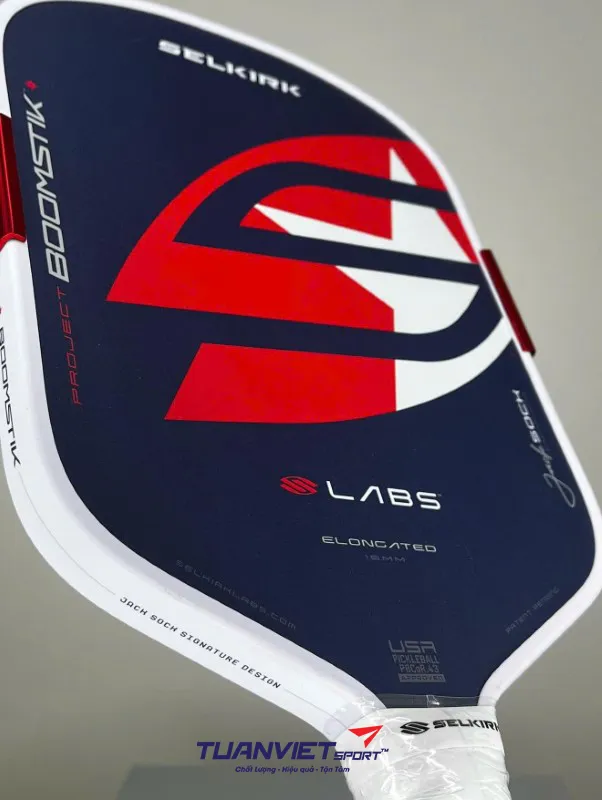 H&igrave;nh ảnh thực tế của Vợt Pickleball Selkirk Labs Project BOOMSTIK Jack Sock Signature