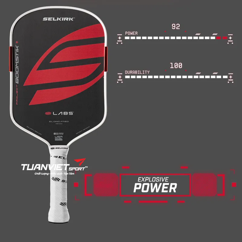 Vợt Pickleball Selkirk Labs Project BOOMSTIK - Elongated