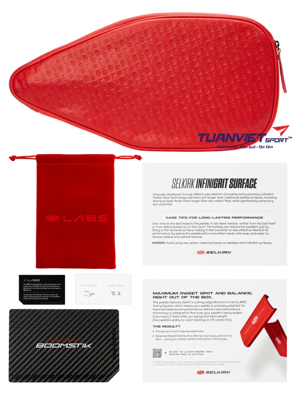 Vợt Pickleball Selkirk Labs Project BOOMSTIK - Widebody