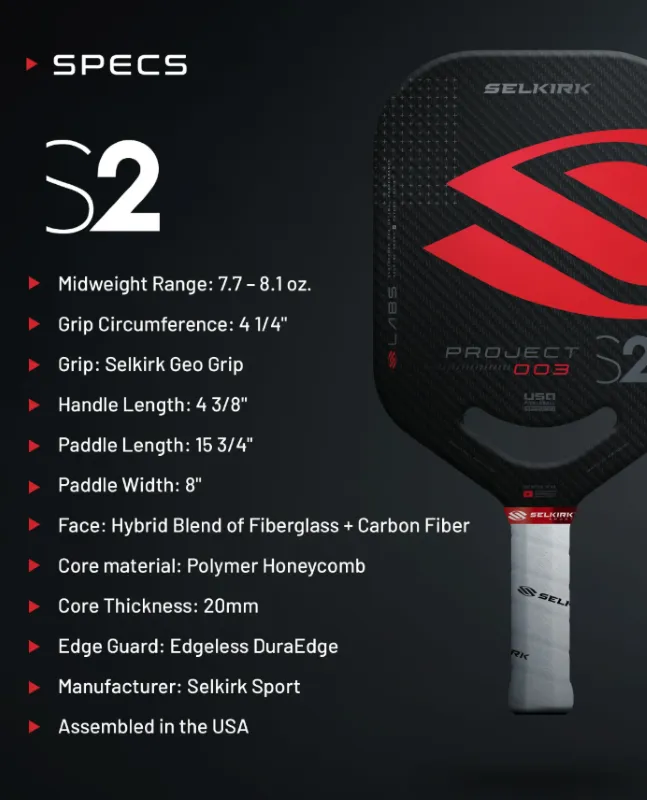 Vợt Pickleball Selkirk LABS Project 003 