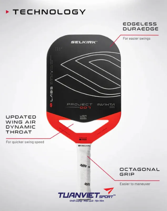 Pickleball Selkirk LABS Project 007 10mm Invikta 