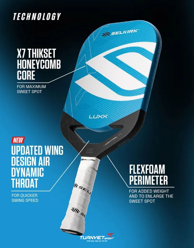 Vợt Pickleball Selkirk LUXX Control Air - Invikta
