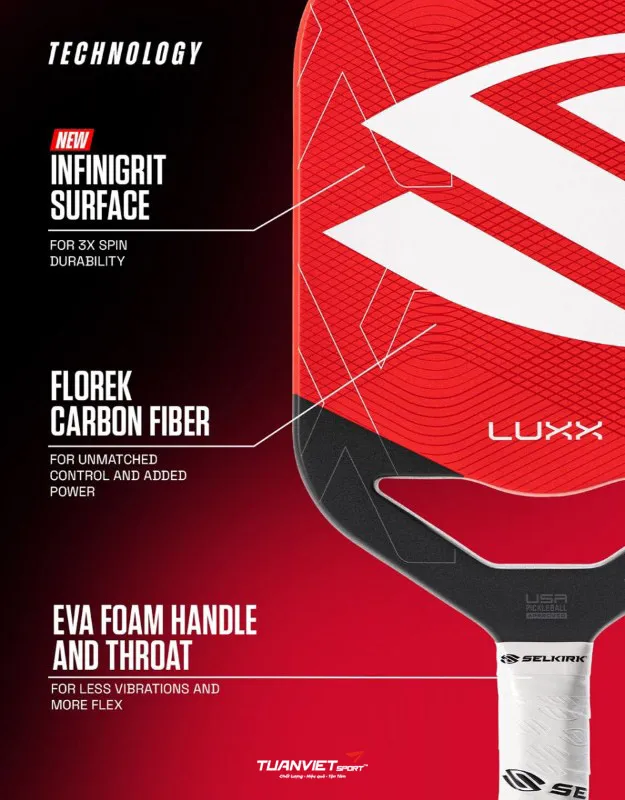 Vợt Pickleball Selkirk LUXX Control Air - Invikta