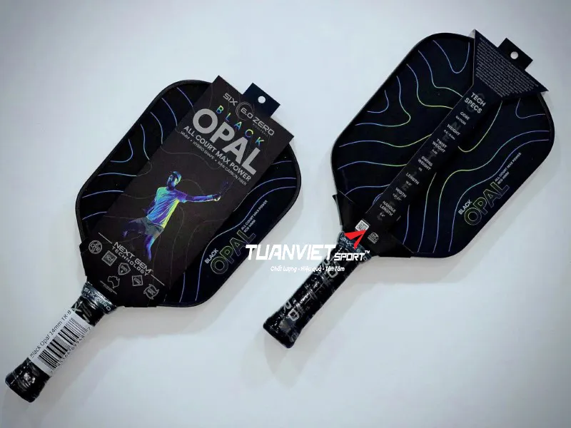 Vợt Pickleball Six Zero Black Opal 14mm