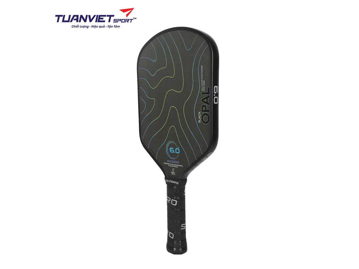 Vợt Pickleball Six Zero Black Opal 14mm