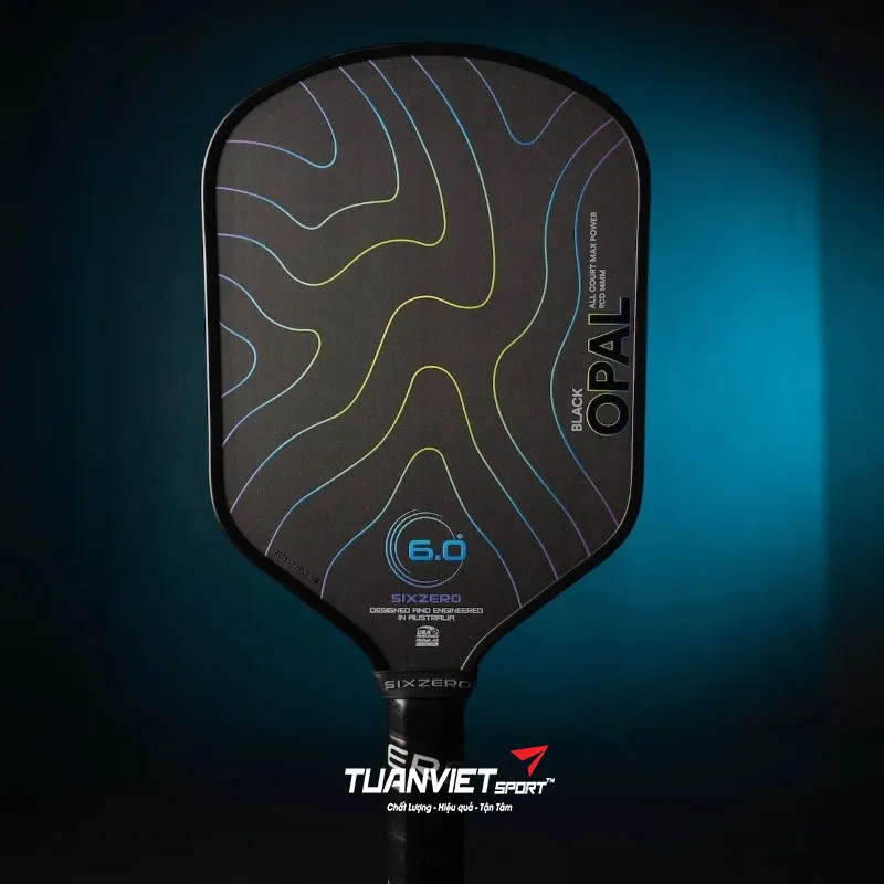 Vợt Pickleball Six Zero Black Opal 14mm