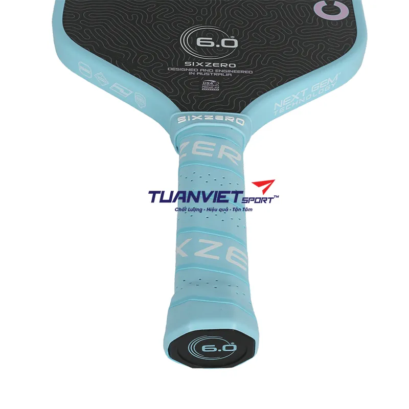 Vợt Pickleball Six Zero Coral Lightweight Hybrid 16mm