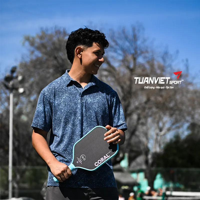 Vợt Pickleball Six Zero Coral 16mm Lightweight Hybrid