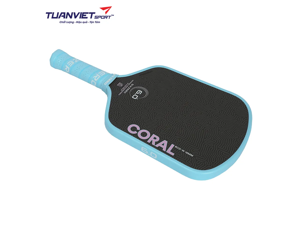 Vợt Pickleball Six Zero Coral Lightweight Widebody 16mm