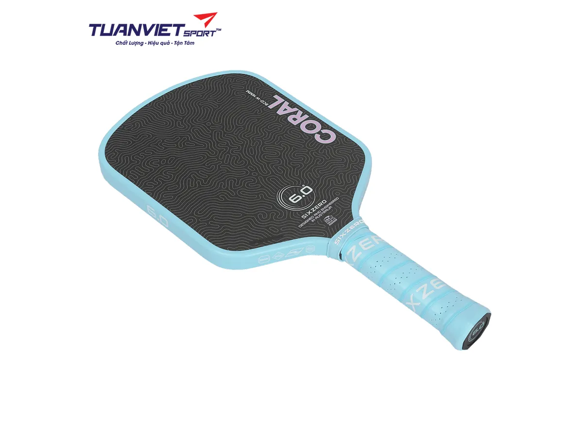 Vợt Pickleball Six Zero Coral Lightweight Widebody 16mm