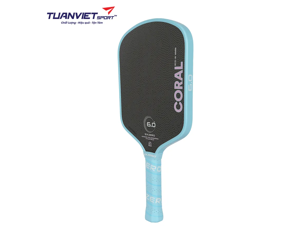 Vợt Pickleball Six Zero Coral Lightweight Widebody 16mm