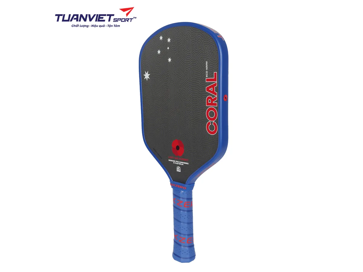 Vợt Pickleball Six Zero Coral ANZAC Edition 16mm