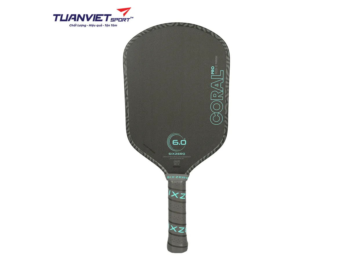 Vợt Pickleball Six Zero Coral Pro Elongated 16mm