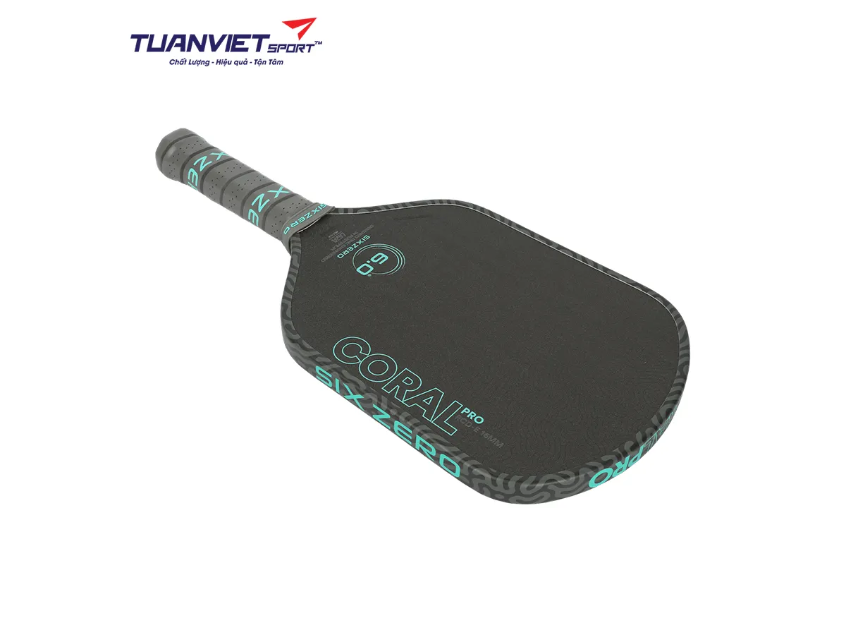Vợt Pickleball Six Zero Coral Pro Elongated 16mm