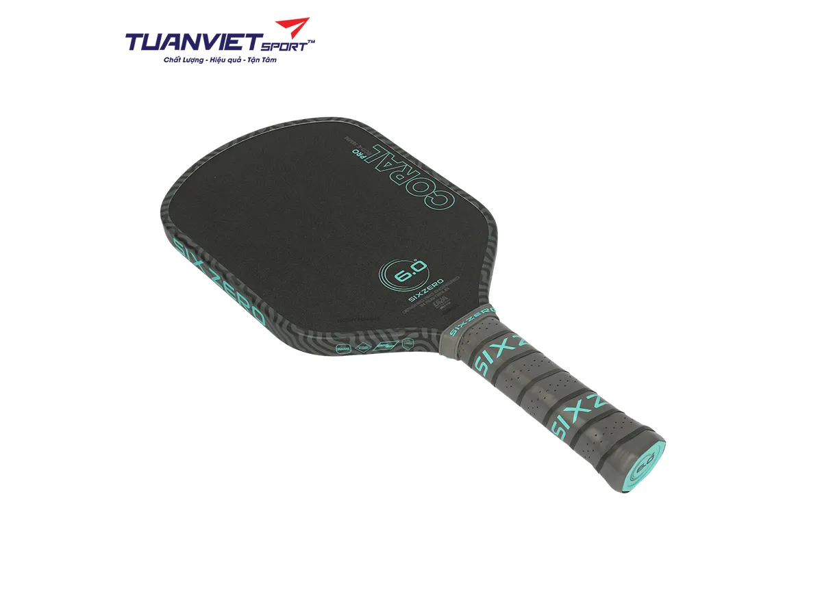 Vợt Pickleball Six Zero Coral Pro Elongated 16mm