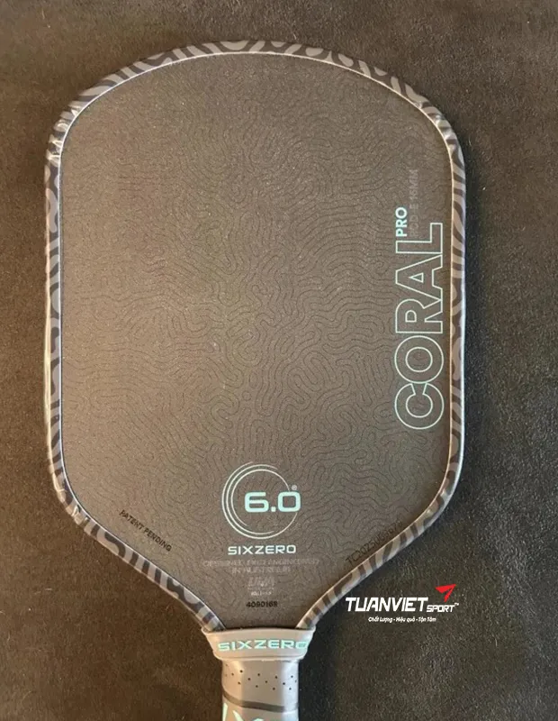Vợt Pickleball Six Zero Coral Pro Elongated 16mm