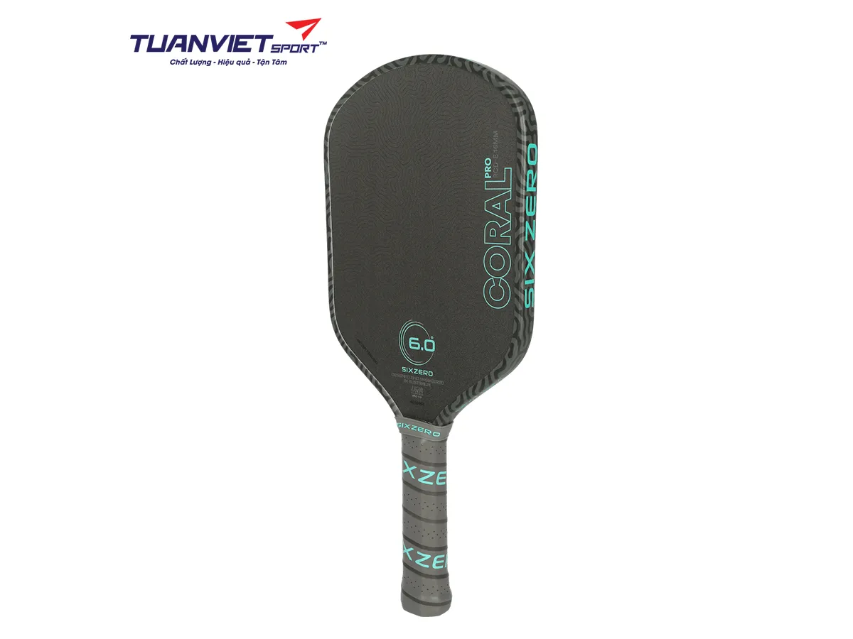 Vợt Pickleball Six Zero Coral Pro Elongated 16mm