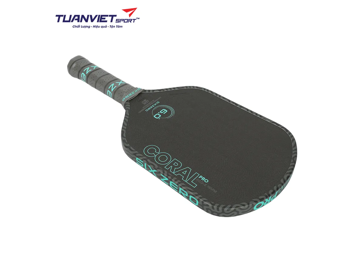 Vợt Pickleball Six Zero Coral Pro Elongated 16mm