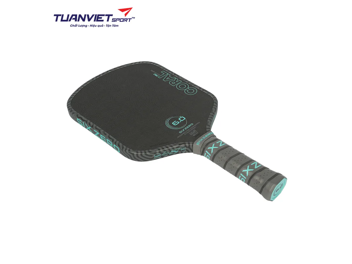 Vợt Pickleball Six Zero Coral Pro Widebody 16mm