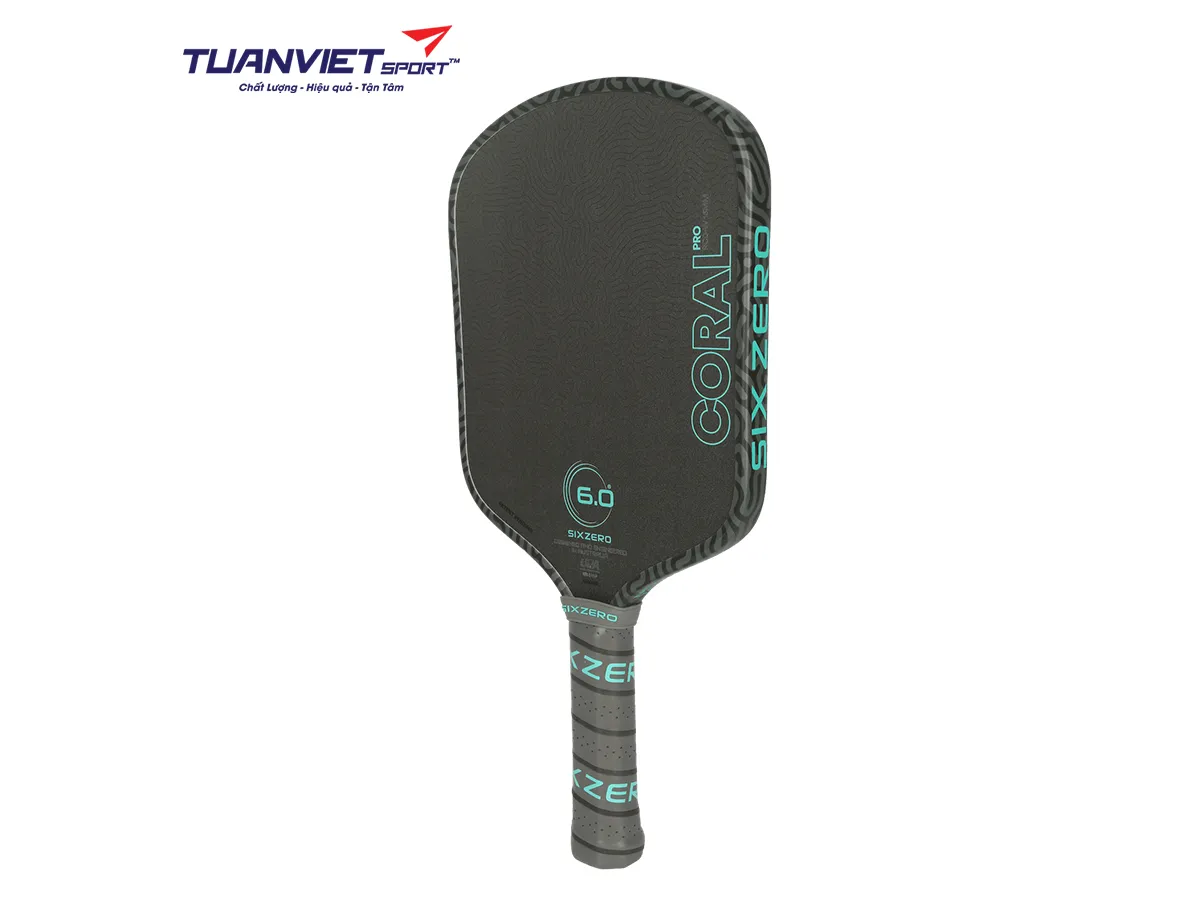 Vợt Pickleball Six Zero Coral Pro Widebody 16mm