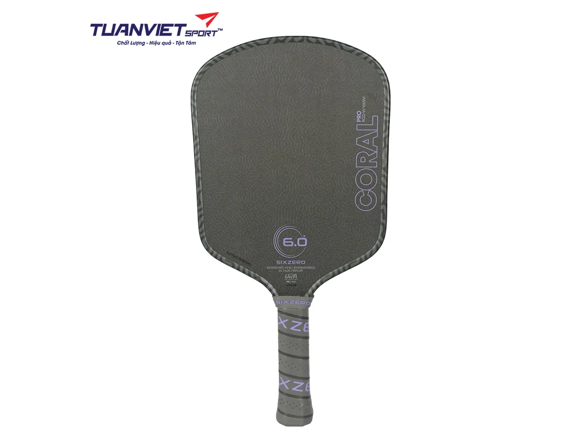Vợt Pickleball Six Zero Coral Pro Widebody 16mm