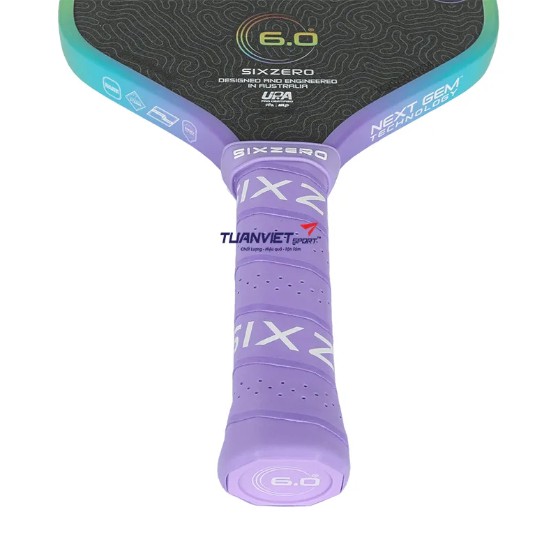 Vợt Pickleball Six Zero Coral Pro Rainbow Limited Edition 16mm