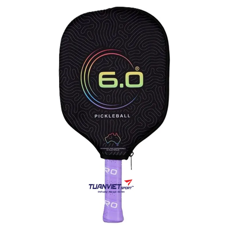 Vợt Pickleball Six Zero Coral Pro Rainbow Limited Edition 16mm