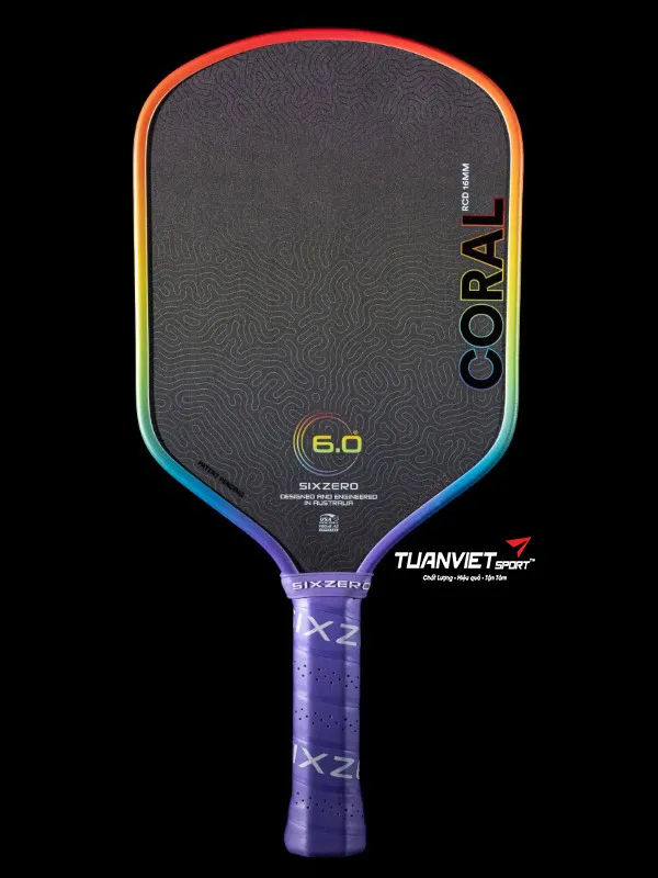 Vợt Pickleball Six Zero Coral Rainbow Limited Edition