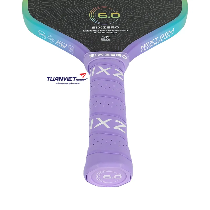 Vợt Pickleball Six Zero Coral Rainbow Limited Edition 16mm