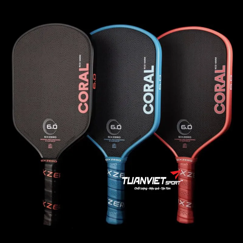 Vợt Pickleball Six Zero Coral Hybrid