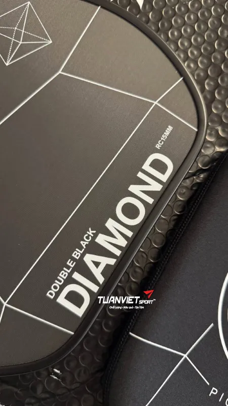 Vợt Pickleball Six Zero Double Black Diamond Control Elongated 15mm