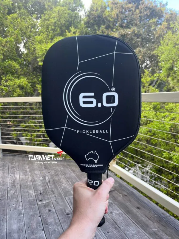 Vợt Pickleball Six Zero Double Black Diamond Control Elongated 15mm