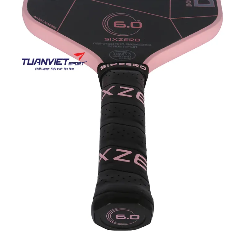 Vợt Pickleball Six Zero Infinity Edgeless Double Black Diamond Control 16mm