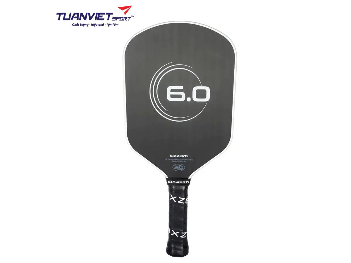 Vợt Pickleball Six Zero Infinity Edgeless Double Black Diamond Control 16mm