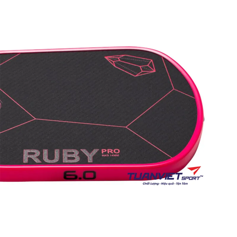 Vợt Pickleball Six Zero Ruby Pro 14mm